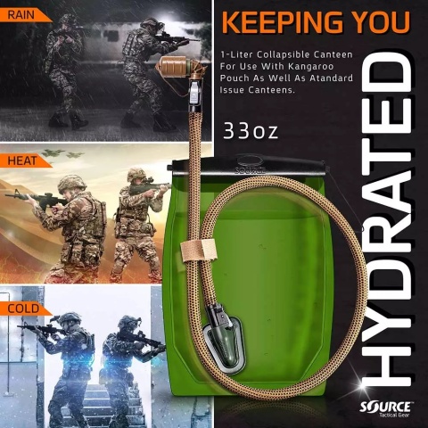 Bukłak Source Tactical Gear Kangaroo 1L coyote