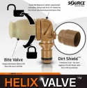 Ustnik Source Helix Valve black